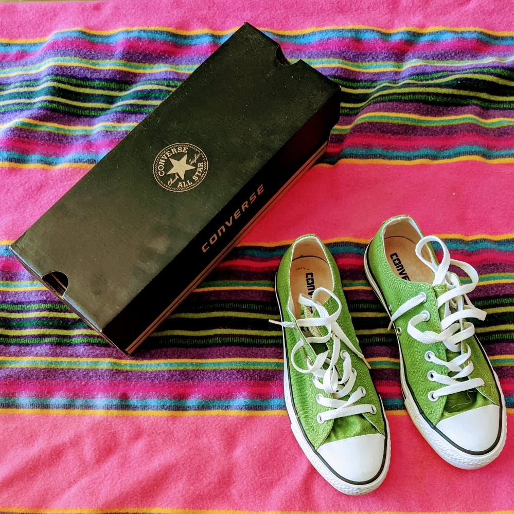 Green Converse Sneakers - Sz 6 men's
